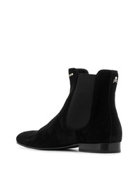 schwarze Chelsea Boots aus Wildleder von Philipp Plein