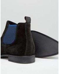 schwarze Chelsea Boots aus Wildleder von Dune