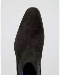 schwarze Chelsea Boots aus Wildleder von Dune