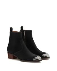 schwarze Chelsea Boots aus Wildleder von Giuseppe Zanotti