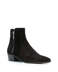 schwarze Chelsea Boots aus Wildleder von Balmain