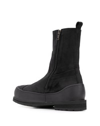 schwarze Chelsea Boots aus Wildleder von Ann Demeulemeester