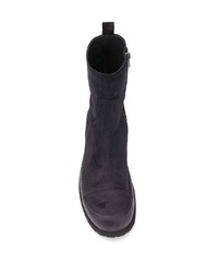 schwarze Chelsea Boots aus Wildleder von Ann Demeulemeester