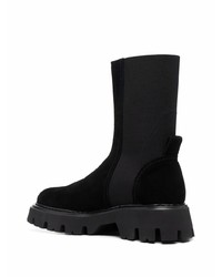 schwarze Chelsea Boots aus Wildleder von N°21