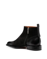 schwarze Chelsea Boots aus Wildleder von Santoni