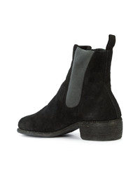 schwarze Chelsea Boots aus Wildleder von Guidi