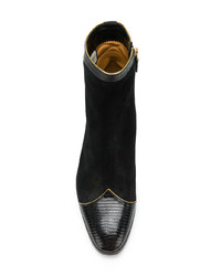 schwarze Chelsea Boots aus Wildleder von Gucci