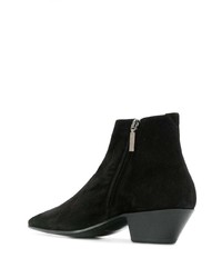 schwarze Chelsea Boots aus Wildleder von Saint Laurent