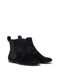 schwarze Chelsea Boots aus Wildleder von Dolce & Gabbana