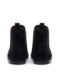 schwarze Chelsea Boots aus Wildleder von Dolce & Gabbana