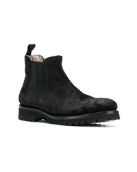 schwarze Chelsea Boots aus Wildleder von Baldinini