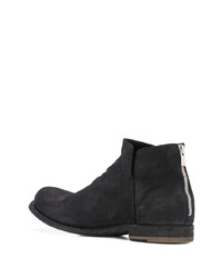 schwarze Chelsea Boots aus Wildleder von Officine Creative