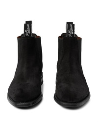 schwarze Chelsea Boots aus Wildleder von Roland Mouret