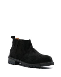 schwarze Chelsea Boots aus Wildleder von Paul Warmer