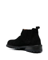 schwarze Chelsea Boots aus Wildleder von Paul Warmer