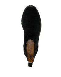 schwarze Chelsea Boots aus Wildleder von Paul Warmer