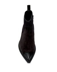 schwarze Chelsea Boots aus Wildleder von Balenciaga