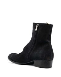 schwarze Chelsea Boots aus Wildleder von Officine Creative