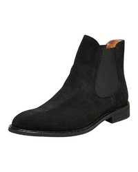 schwarze Chelsea Boots aus Wildleder von Selected Homme