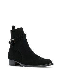 schwarze Chelsea Boots aus Wildleder von Marc Ellis