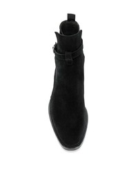 schwarze Chelsea Boots aus Wildleder von Marc Ellis