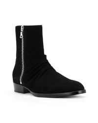 schwarze Chelsea Boots aus Wildleder von Amiri