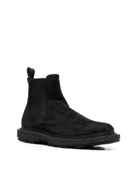 schwarze Chelsea Boots aus Wildleder von Officine Creative