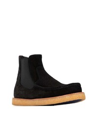 schwarze Chelsea Boots aus Wildleder von Dolce & Gabbana