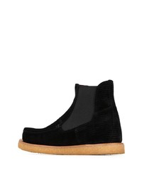 schwarze Chelsea Boots aus Wildleder von Dolce & Gabbana