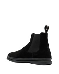 schwarze Chelsea Boots aus Wildleder von Paul Smith