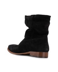 schwarze Chelsea Boots aus Wildleder von Isabel Marant