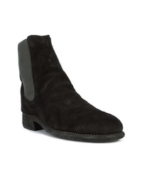 schwarze Chelsea Boots aus Wildleder von Guidi