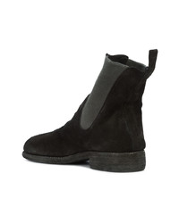 schwarze Chelsea Boots aus Wildleder von Guidi