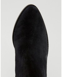 schwarze Chelsea Boots aus Wildleder von Miss KG