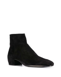 schwarze Chelsea Boots aus Wildleder von Saint Laurent