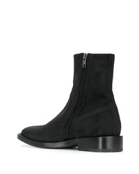 schwarze Chelsea Boots aus Wildleder von Ann Demeulemeester