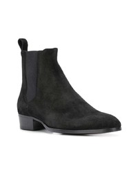 schwarze Chelsea Boots aus Wildleder von Barbanera