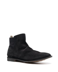 schwarze Chelsea Boots aus Wildleder von Officine Creative