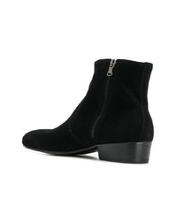 schwarze Chelsea Boots aus Wildleder von Leqarant