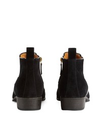 schwarze Chelsea Boots aus Wildleder von Gucci