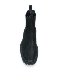 schwarze Chelsea Boots aus Wildleder von Officine Creative