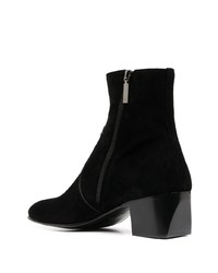 schwarze Chelsea Boots aus Wildleder von Saint Laurent