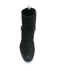 schwarze Chelsea Boots aus Wildleder von Officine Creative