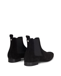 schwarze Chelsea Boots aus Wildleder von Giuseppe Zanotti