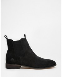 schwarze Chelsea Boots aus Wildleder von Bellfield