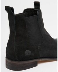 schwarze Chelsea Boots aus Wildleder von Bellfield