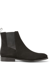 schwarze Chelsea Boots aus Wildleder von Balenciaga