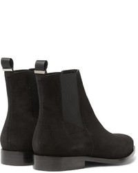 schwarze Chelsea Boots aus Wildleder von Balenciaga