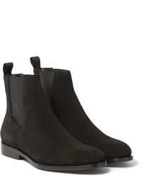 schwarze Chelsea Boots aus Wildleder von Balenciaga