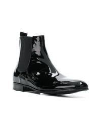 schwarze Chelsea Boots aus Wildleder von Gianvito Rossi